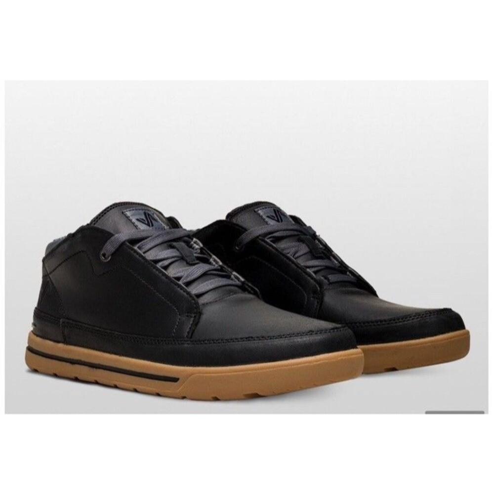 Forsake Phil Chukka Casual Shoes Sneakers Men 9.5 Black Leather Oxfords Lace Up